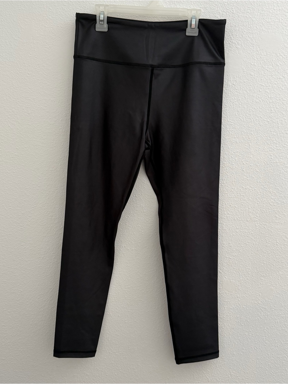 ZYIA Active Shiny Black Leggings - Size 12